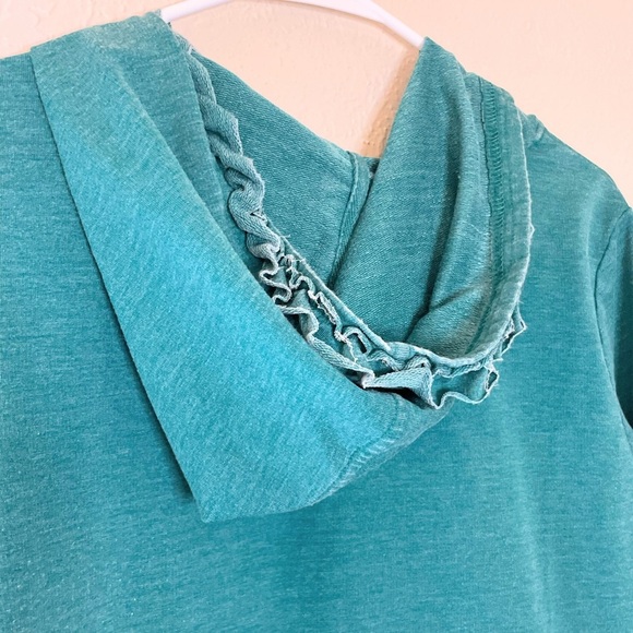 Evy’s Tree Brilla Zip Hoodie Teal Size L Fairycore Boutique Cozy - Picture 9 of 10